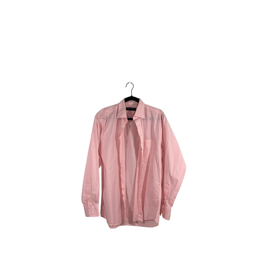 Kenneth Gordon USA Baby Pink Quiet Luxury Cotton Formal Business Dress Shirt